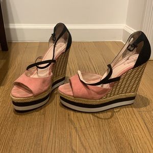 Espadrille platform wedges